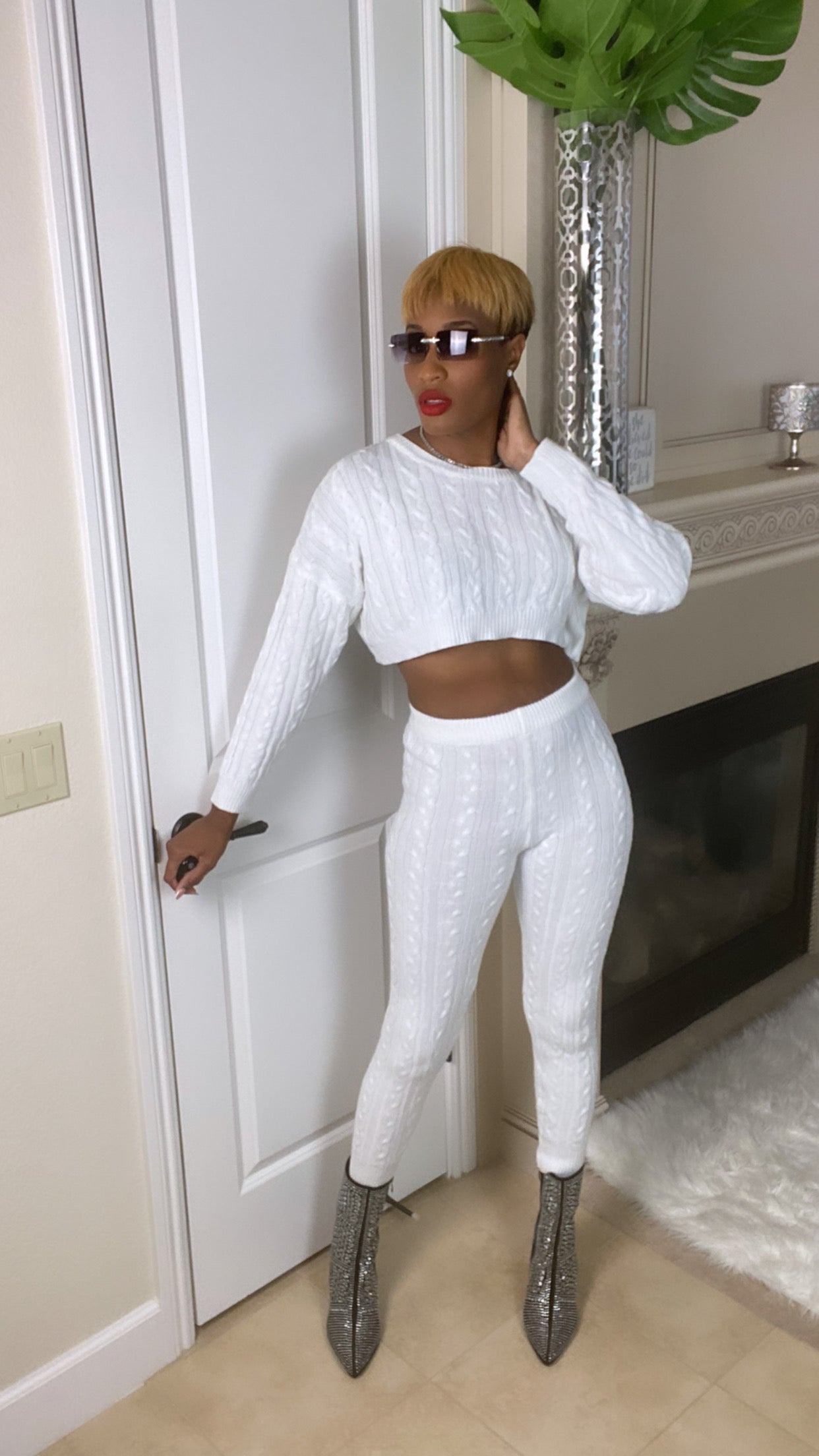 White Sweater Set